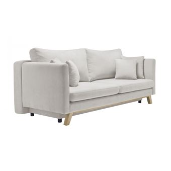 110 sur bobochic canape droit convertible coffre triplo beige achat prix fnac