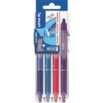Etui de 4 stylos roller Pilot Pen Frixion Ball Clicker 07 Set2Go