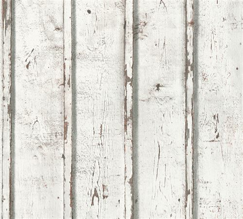 Profhome 953701-GU Papier peint style country mat blanc vert-oxyde-chromique 5,33 m2