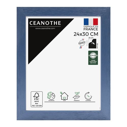 Cadre photo Tutti Frutti myrtille 24x30 cm, bois reconstitué - marque française