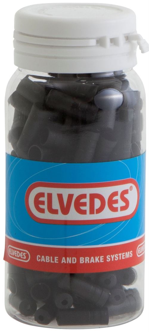 Embouts Elvedes Ø4,3mm PVC - noir (150 pièces)