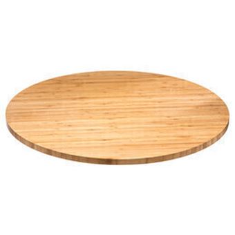 4 Sur Plateau Tournant Bambou 50cm Naturel Achat Prix Fnac