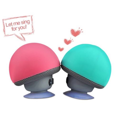 Enceinte Champignon Bluetooth pour SONY Xperia Z5 Smartphone Ventouse Haut-Parleur Micro Mini (NOIR)