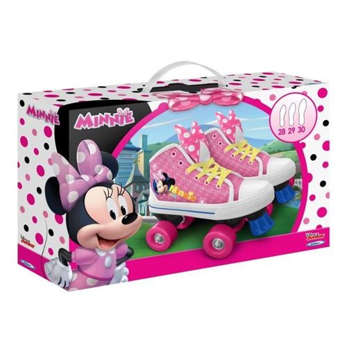 Disney patins roulettes Minnie Mouse filles rose blanc