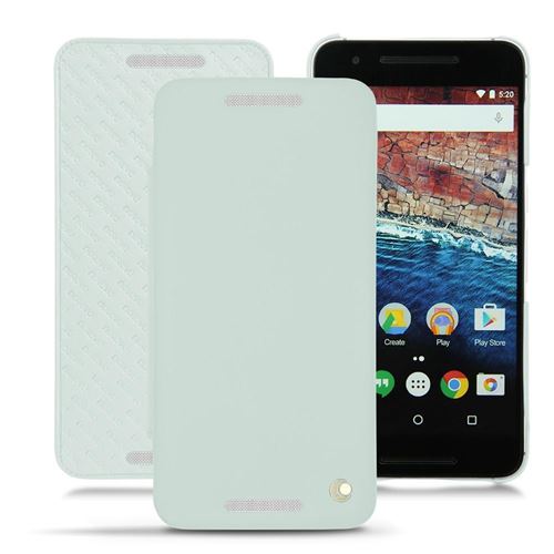 Noreve - Housse cuir Huawei Nexus 6P - Perpétuelle - Bleu ciel ( Nappa - Pantone 277C )