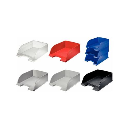 Leitz Corbeille À Courrier Jumbo Plus Transparent