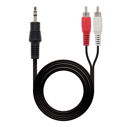 NanoCable 10.24.0310 - Câble Audio stéreo vers 2RCA, JACK3.5/M-2xRCA/M, 10mts