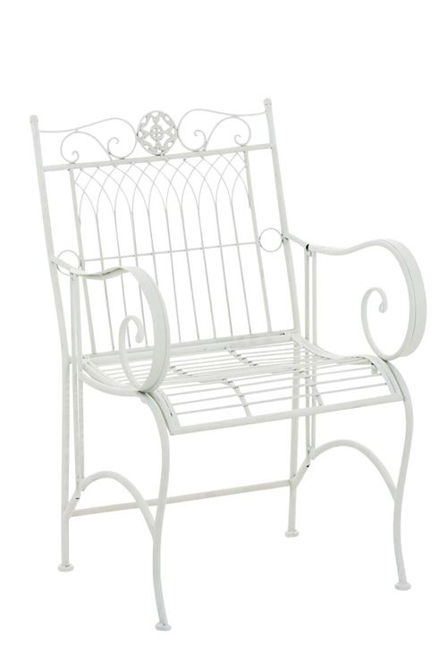 Chaise de jardin en fer forgé Purusha , Blanc