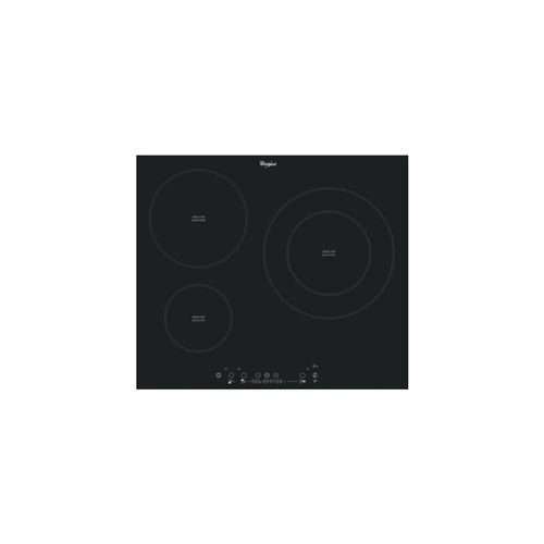 Whirlpool ACM 865/BA - Table de cuisson à induction - 3 plaques de cuisson - Niche - largeur : 56 cm - profondeur : 49 cm - noir - avec cadre biseauté