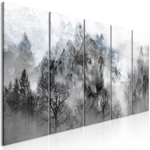 Tableau - Mountain Predator (5 Parts) Narrow .Taille : 225x90