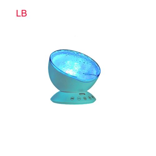Ocean Wave Night Light Projecteur avec Lecteur de musique couleur romantique Changement éclairage d'ambiance Kiliaadk352