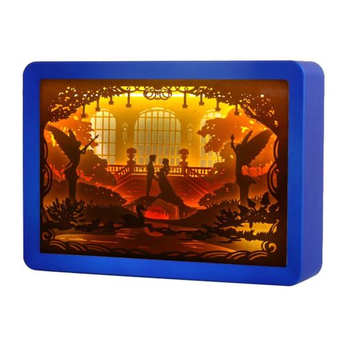 Lumière Ombre Papier Lumières Sculpté Creative Télécommande Diy Petite Nuit Djzs566