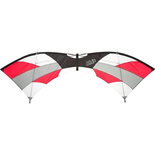 HQ Kites pilote Mojo Volcano à quatre lignes 222 cm rouge/blanc