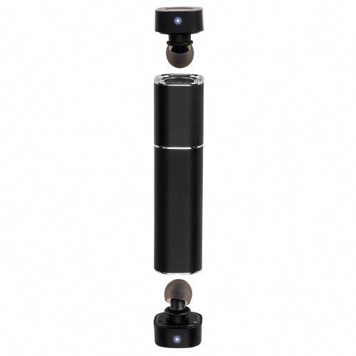 Ecouteurs bluetooth® sans fil - batterie de secours - noir - 2 en 1 - noir