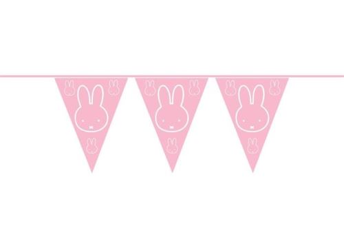Haza Original ligne de drapeau Miffy rose 10 m