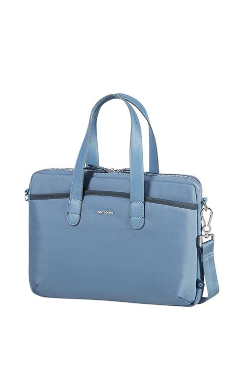 Samsonite Nefti - Bailhandle 13.3 Mallette, 35 Cm, 6 Liters, Bleu (moonlight Bleu/dark Navy)
