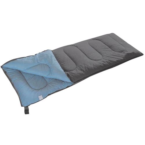 Camp Gear Slaapzak Populair 200x80 cm grijs en blauw 3605752