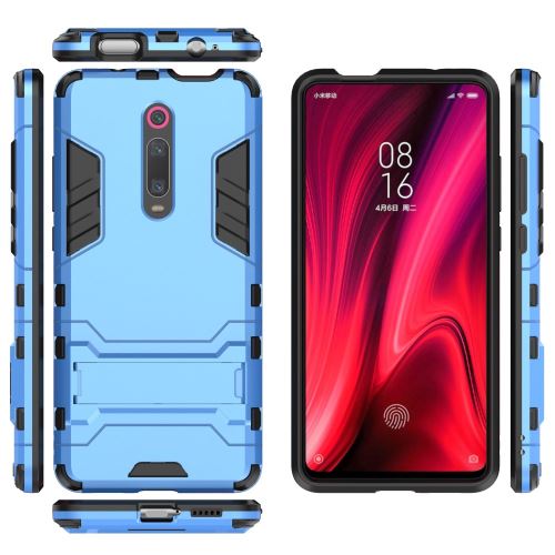 Coque en TPU hybride bleu clair avec béquille pour votre Xiaomi Redmi K20/K20 Pro/Mi 9T/Mi 9T Pro