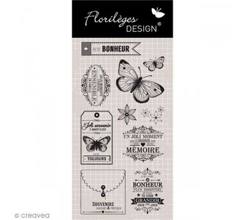 Tampon clear Florilèges Design - Best of 4 - 10 tampons transparents