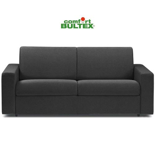 Canapé convertible rapido CRÉPUSCULE matelas 140cm comfort BULTEX® neo gris anthracite