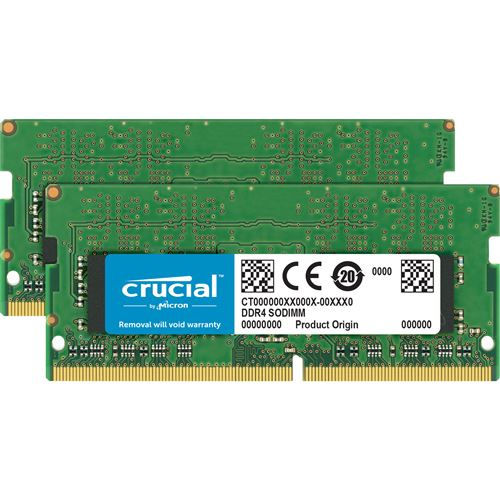 Crucial CT2K4G4SFS632A 8Go Kit (4Go x2) (DDR4, 3200 MT/s, PC4-25600, CL22, Single Rank x16, SODIMM, 260-Pin) Mémoire