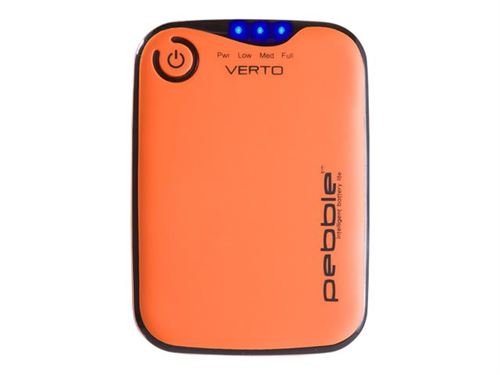 Veho Pebble Verto - Mobiele oplader - 3700 mAh - 1000 mA (USB) - oranje