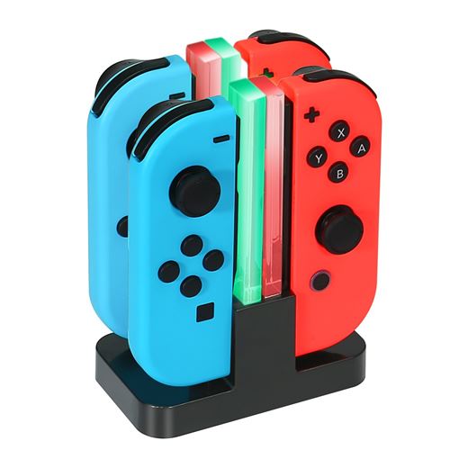 Hobby Tech - Chargeur pour 4 manettes Nintendo Switch Joy-Con avec LED - HobbyTech
