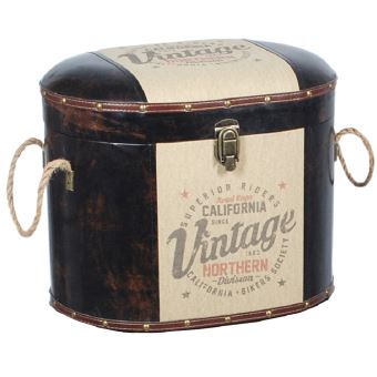 Malle Siege Et Rangement Vintage 41 Cm Achat Prix Fnac