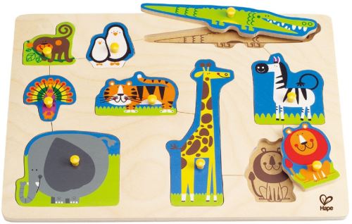 Hape Animaux sauvages forme puzzle 9 pièces