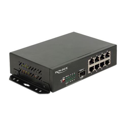 Delock - Commutateur - 8 x 10/100/1000 + 1 x SFP - de bureau