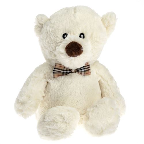 Bouillotte micro-ondes naturelle - Ours blanc