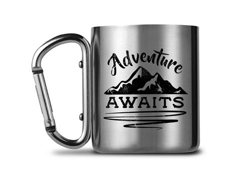 GB Eye mug Adventure attend argent/noir 250 ml
