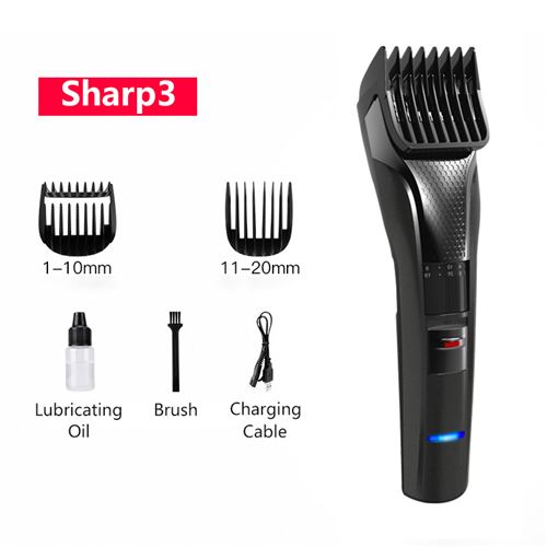 Tondeuse à cheveux ENCHEN Sharp3 à 2 limite peignses ,usb rechargeable sans fil , 45*170mm-Noir