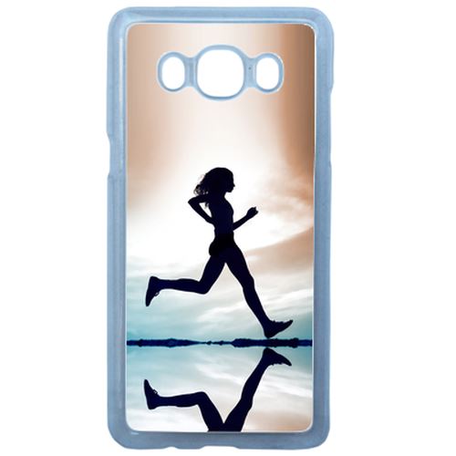 Coque Course Silhouette Compatible Samsung Galaxy J3 2016 Transparent