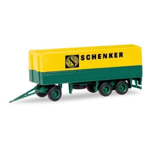 Remorque 3 essieux bâchée SCHENKER en kit à assembler - HER013338