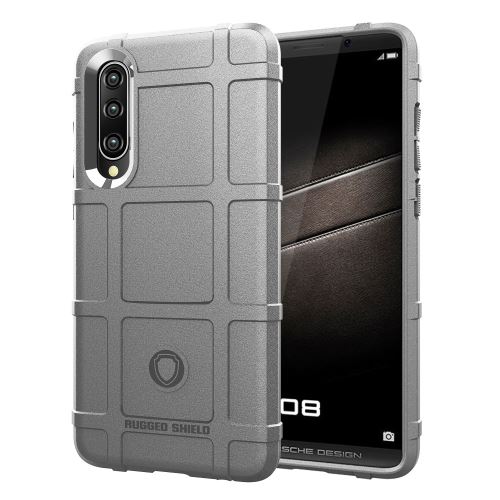 Coque en TPU grille carrée anti-chocs gris pour votre Huawei P30
