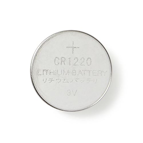 Pack de 5 Piles Boutons Lithium CR1220 3V DC Prêtes à l Emploi Nedis