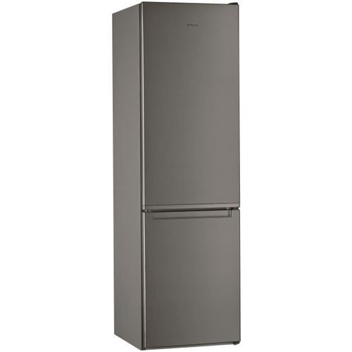 whirlpool wlf9121ox réfrigérateur 372 l (261 + 111) - froid statique - posable - classe a+ - 59,5 x 201,1 cm - inox