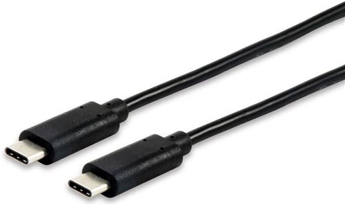 Equip 12834207 câble USB 1 m USB C Noir - Câbles USB (1 m USB C USB C 3.1 (3.1 Gen 2) Male Connector/Male Connector Noir)