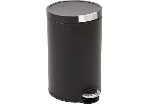Poubelle artistic step bin 5l noir, eko