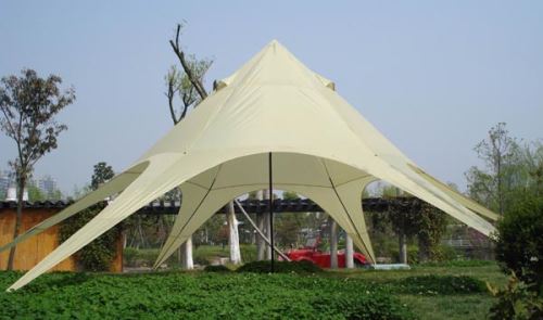 Tente XL forme étoile 14m , Crème