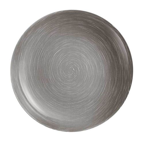 Assiette à desserten verre D20cm gris- Lot de 6 STONEMANIA GREY