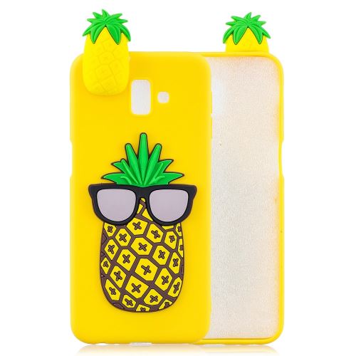 Coque en TPU impression de motifs de poupées mignonnes en 3D ananas frais pour votre Samsung Galaxy J6 Plus J610F/J6 Prime