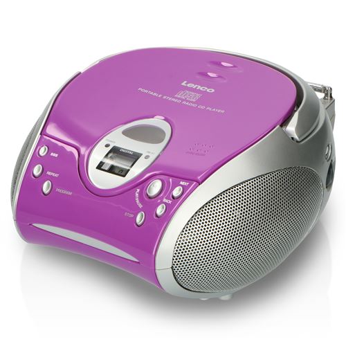 Radio portable avec lecteur CD Lenco SCD-24 Purple Violet