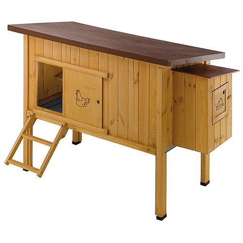 Meilleurs prix pour Ferplast Ferplast Poulailler maisonnette pour poules pondeuses HEN HOUSE 30 d'extérieur, en bois FSC, pour environ 6 poules, accessoires inclus