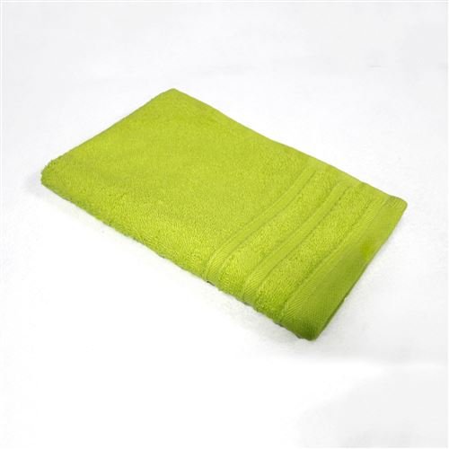 Serviette invite 30 x 50 cm eponge unie vitamine Anis