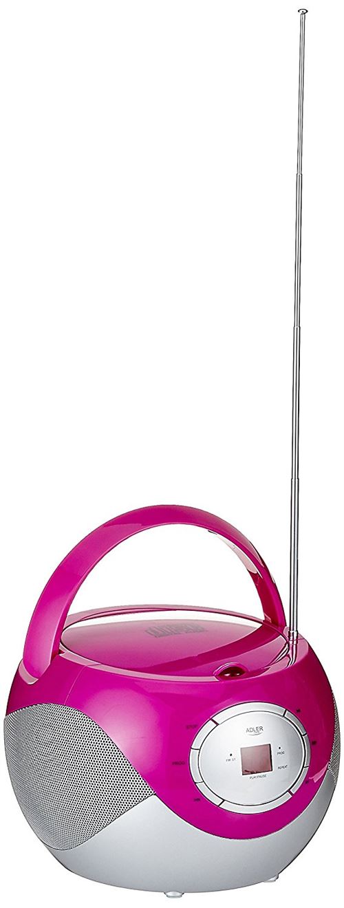 Adler AD 1125 Radio stéréo CD portable Boombox Violet