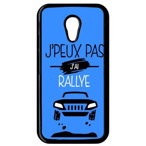 Coque j peux pas j ai rallye 3 compatible motorola moto g2 transparent