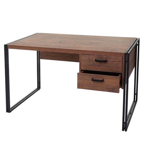 Bureau MENDLER HWC-A27, 76x122x73cm, aspect chêne