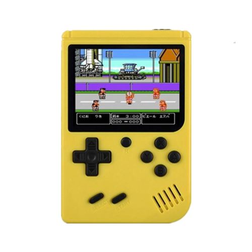 Console de jeux Portable Rétro Classic avec 168 jeux Classiques - Jaune